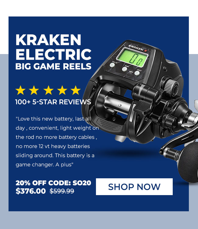 KRAKEN ELECTRIC BIG GAME REELS